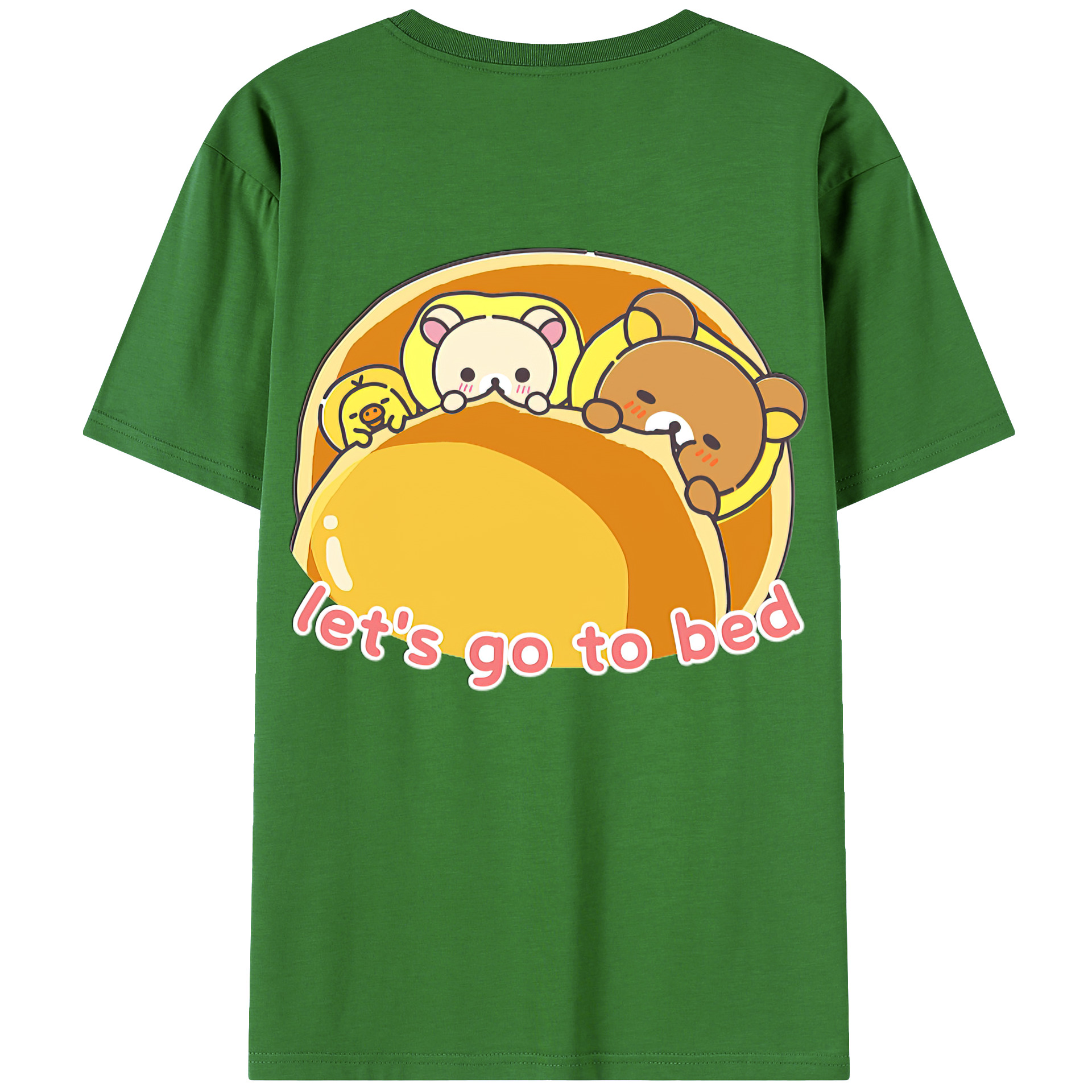 （画像用） リラックマ リラックマ キイロイトリ Rilakkuma Korilakkuma Kiiroitori レディース半袖Tシャツ(バックプリント)